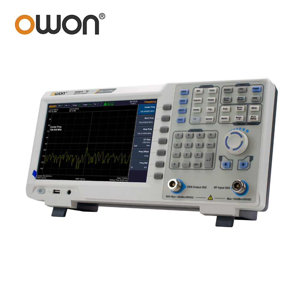 Spectrum Analyzer Tracking Generator 1.5Ghz - Analizador de Espectro Digital OWON XSA815TG,