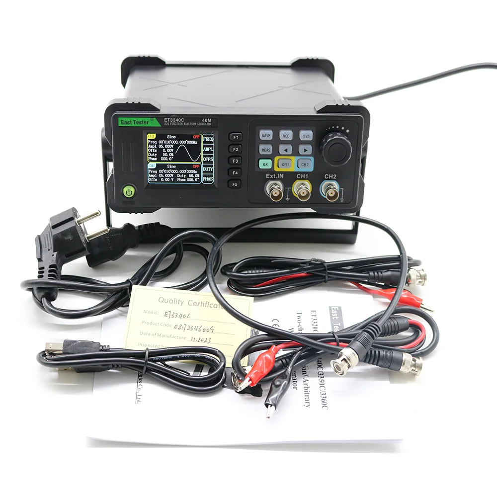 East Tester ET33C 20Mhz 40Mhz  - Dual Channel Arbitrary Waveform Function Generator 60Mhz reseña y precio